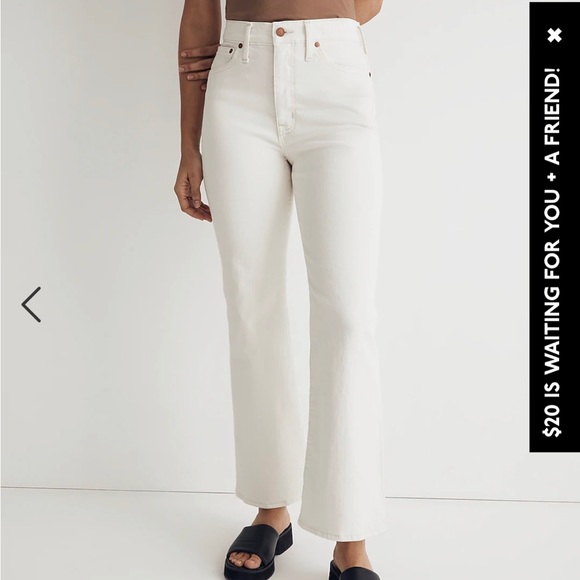 Madewell Perfect Vintage Flare Crop Jean in Vintage Canvas, sz 27 - Picture 4 of 5